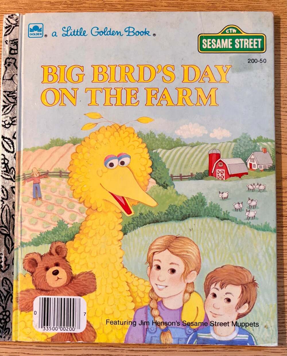 Vintage 1985 Little Golden Book – Big Bird's Day on the Farm
